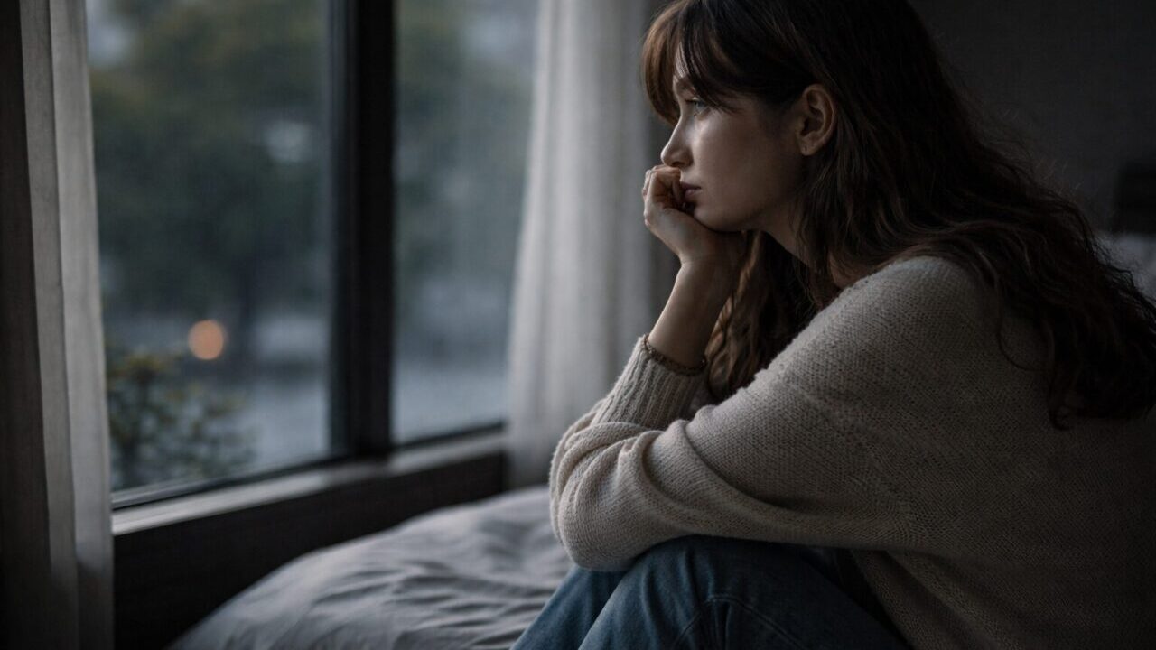 彼に裏切られて悩む女性