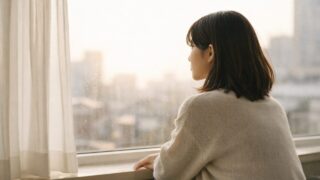 別れたあとも彼のことを思い出している女性