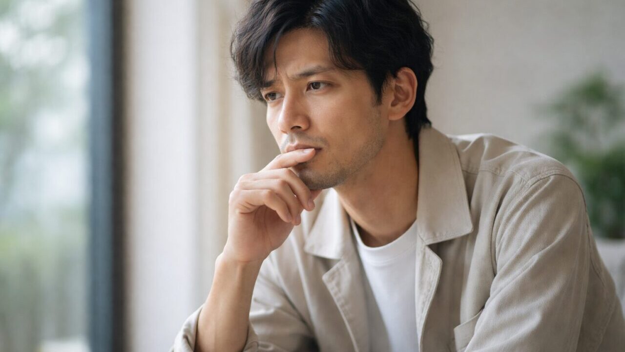 俺じゃないほうがいいと話す男性