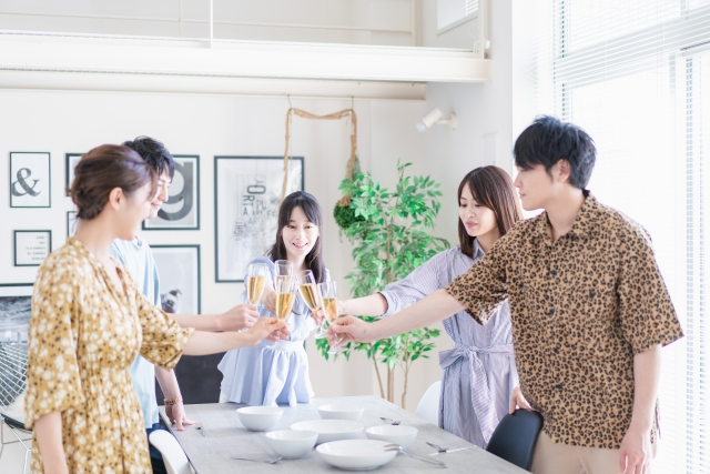 仲間とパーティー