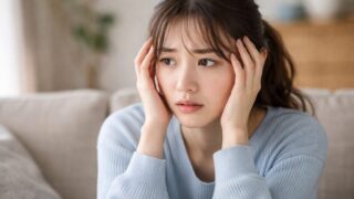 彼の地雷を踏んで怒らせてしまったと焦る女性