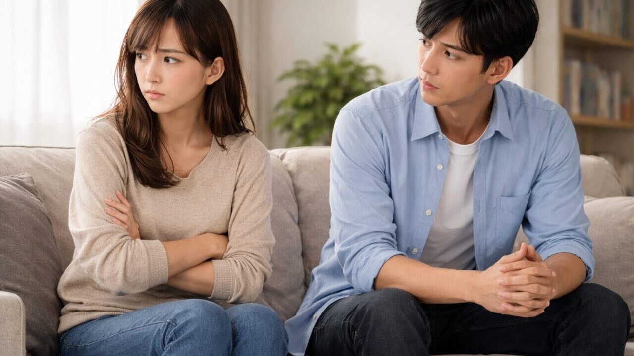 彼女に辛いなら辞めていいと伝えて怒られる男性