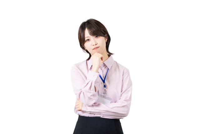 疑問を感じる女性