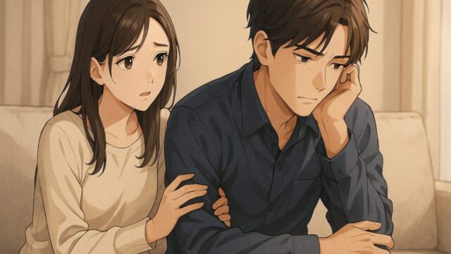 すれ違う男女