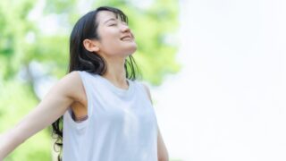 前向きな女性
