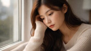 正しい別れを選んだはずなのに、心が苦しい女性