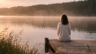 不安を感じる女性のシンボル