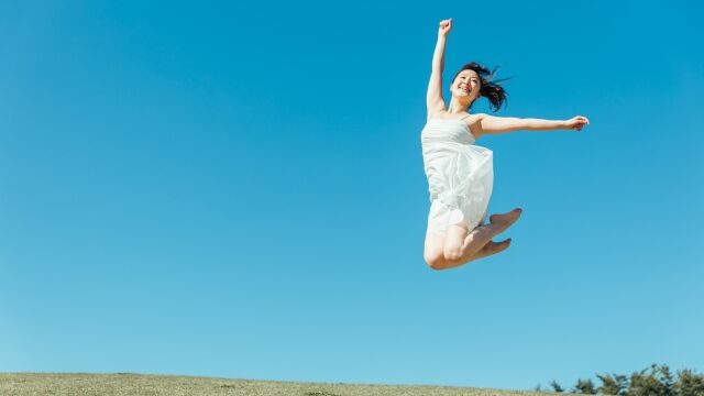 幸せを掴んだ女性