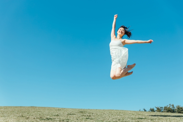 幸せを掴んだ女性