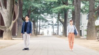 距離のある男女