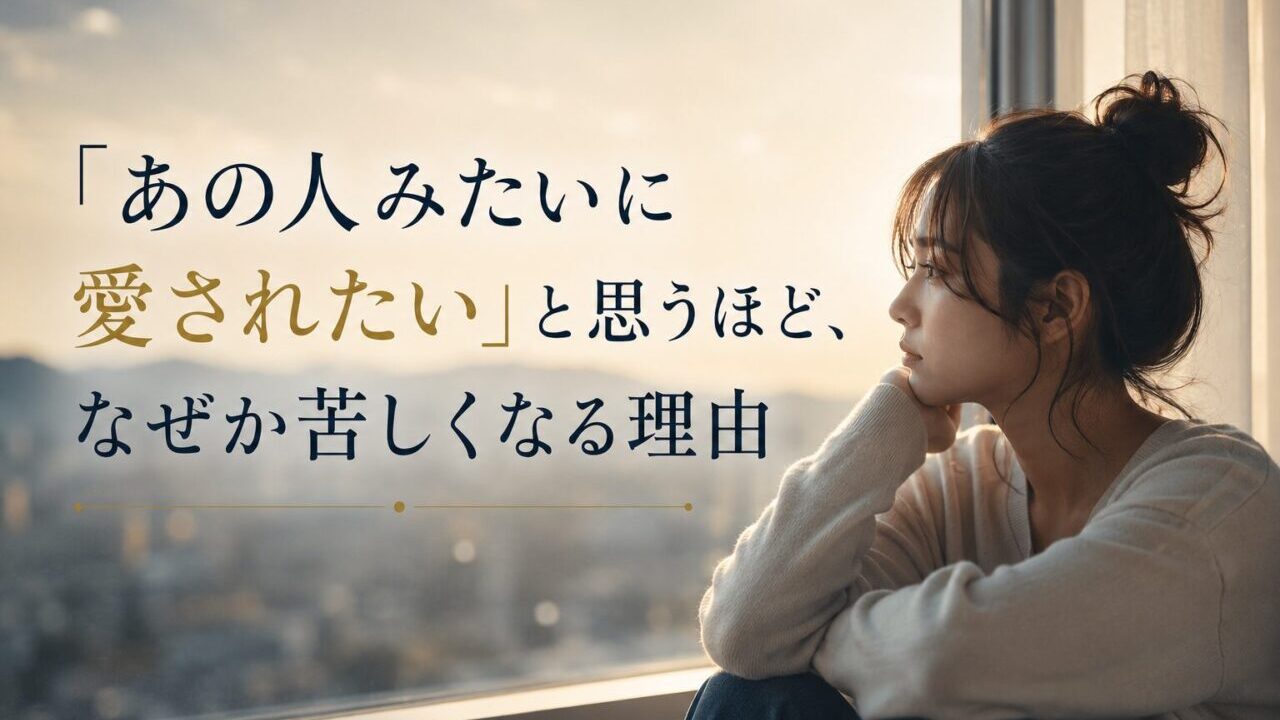 あの人みたいに愛されたいと思うほど苦しくなる理由
