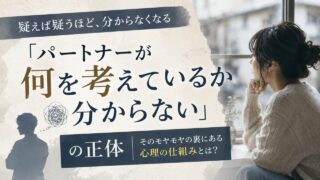 パートナーが何を考えているか分からない