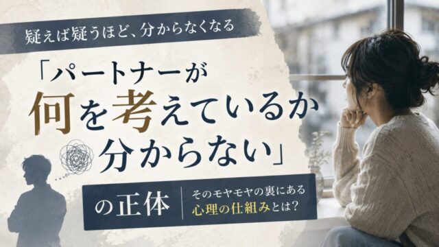 パートナーが何を考えているか分からない