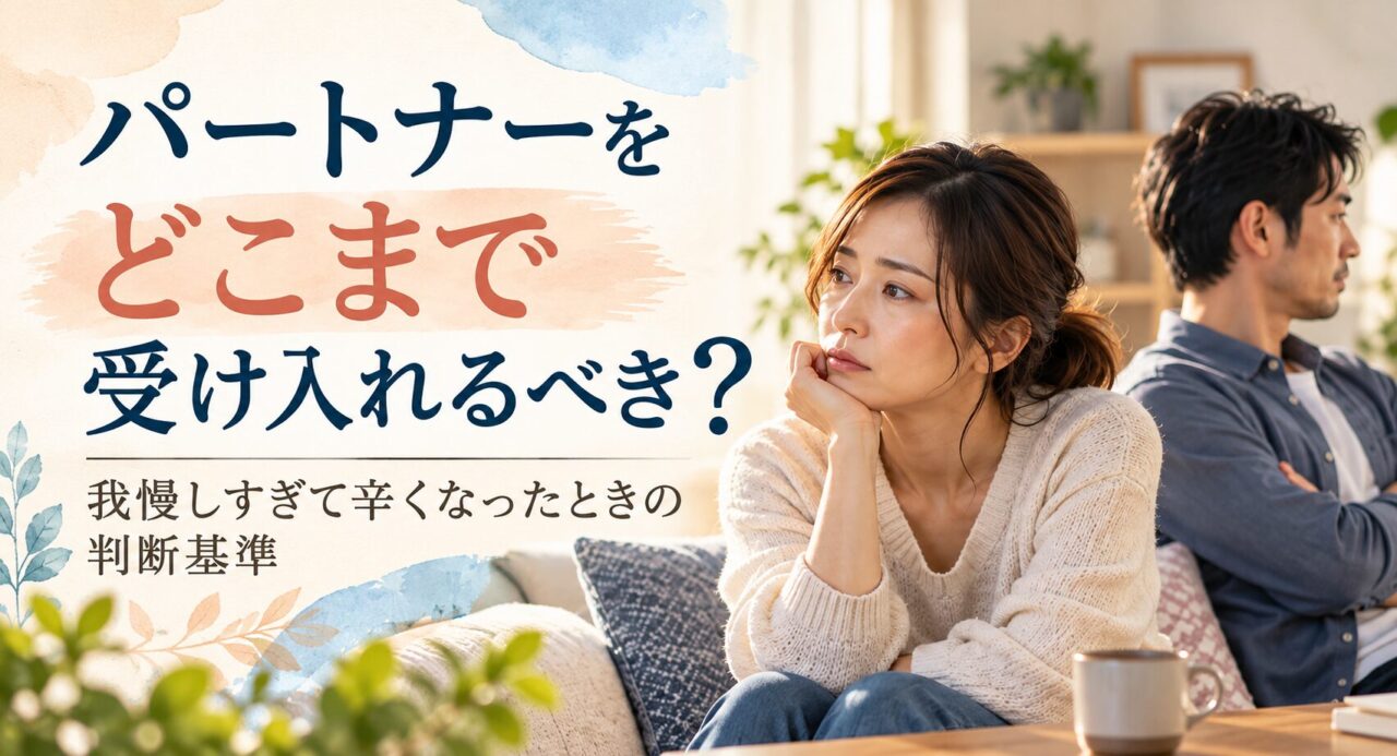 パートナーをどこまで受け入れるべき？