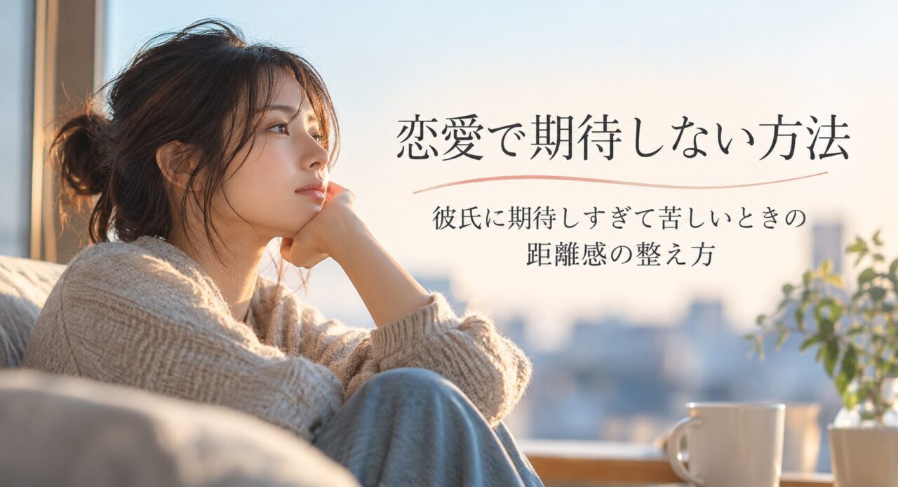 恋愛で期待しない方法