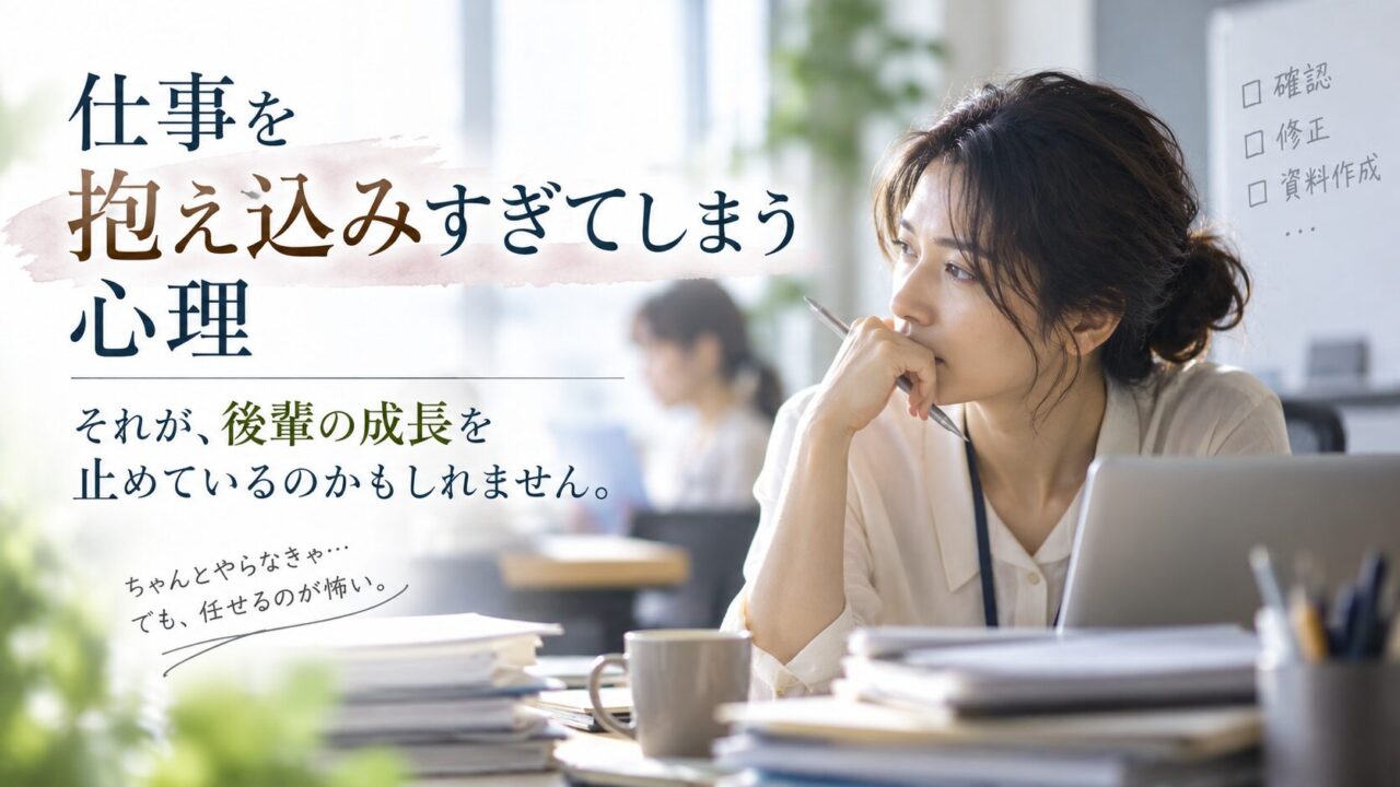 仕事を抱え込みすぎてしまう心理
