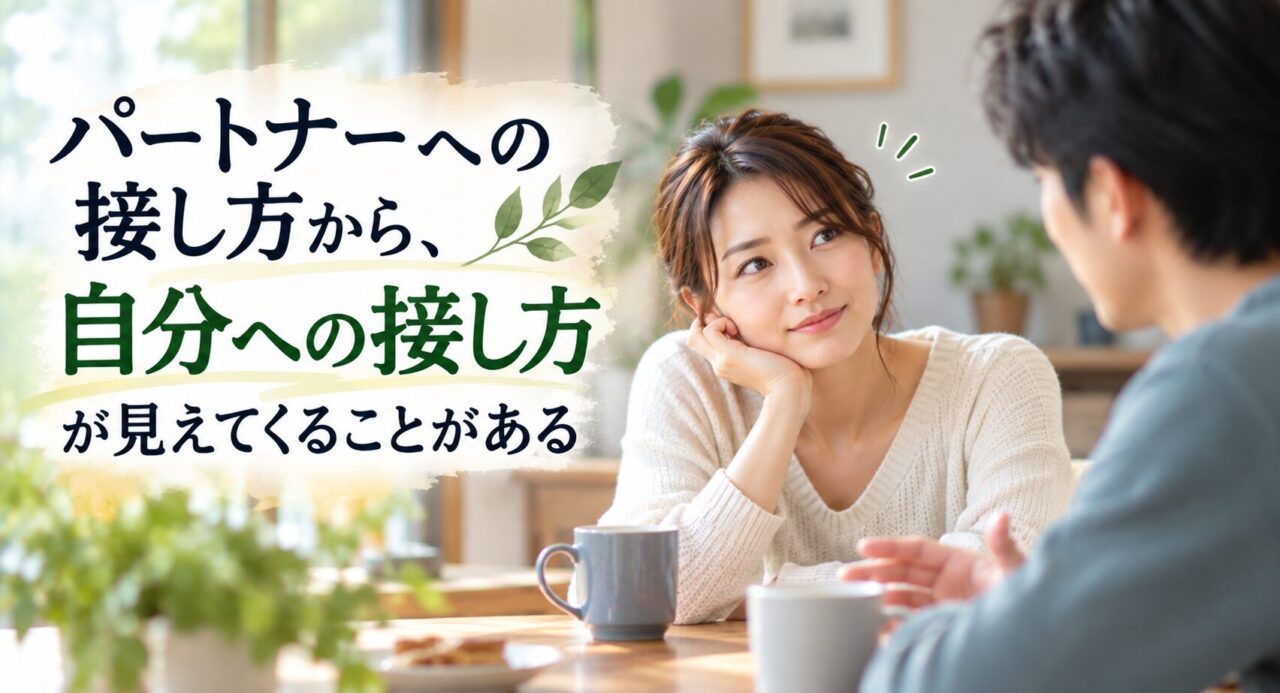 パートナーへの接し方から、自分への接し方が見えてくることがある